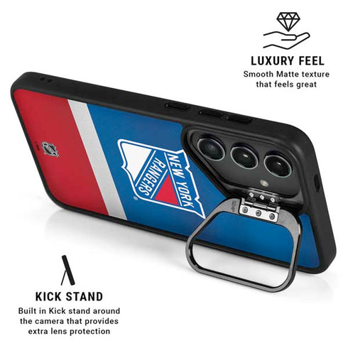 NHL New York Rangers Jersey Galaxy S24 Kickstand Case